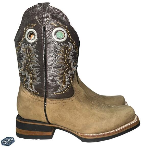 Old Corral Men’s Tan/Light Brown Suede Leather Top Cowboy Western Boots | NEW main image 9